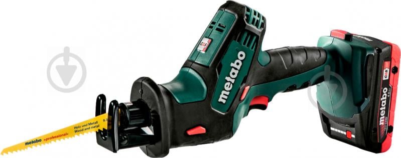 Пила шабельна Metabo акумуляторна SSE 18 LTX Compact 2XLIHD 4.0AH 602266800 - фото 2