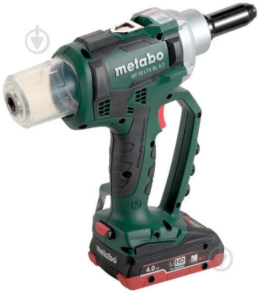 Пистолет для заклепок Metabo аккумуляторный NP 18 LTX BL 5.0 619002500 - фото 6