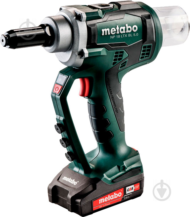 Пистолет для заклепок Metabo аккумуляторный NP 18 LTX BL 5.0 619002500 - фото 1