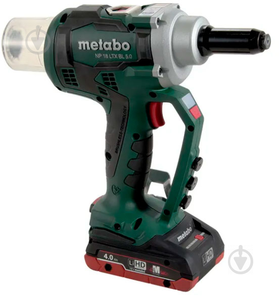 Пистолет для заклепок Metabo аккумуляторный NP 18 LTX BL 5.0 619002500 - фото 2