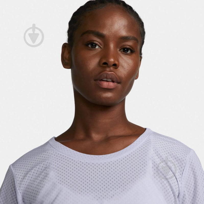 Футболка Nike W NK ONE DF BREATHE STD SS TOP DX0131-536 р.S фиолетовый - фото 2