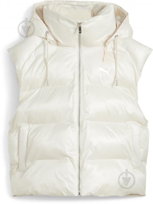 Жилет Puma SHINY PUFFER VEST 62651887 р.M бежевый - фото 1