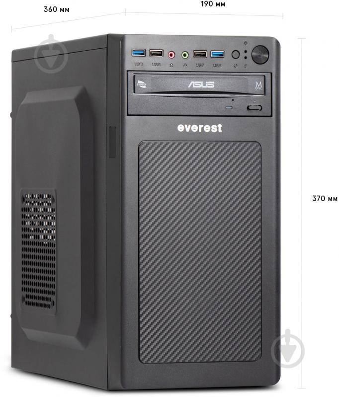 Компьютер Everest Home&Office (1030_9168) black - фото 3