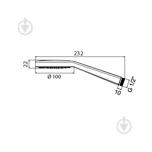 Лейка Rubineta Preto (BК), 100 мм - фото 2