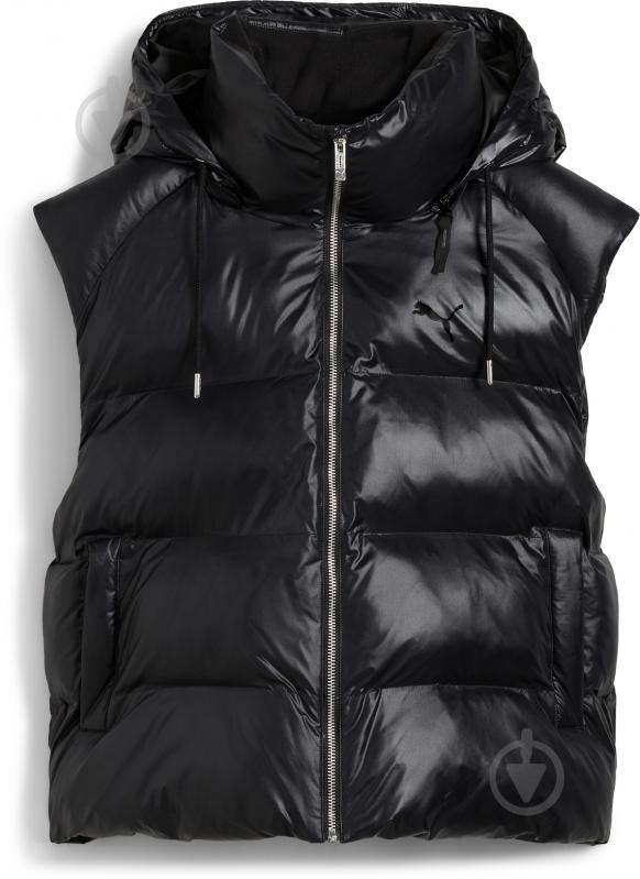 Жилет Puma SHINY PUFFER VEST 62651801 р.M черный - фото 1