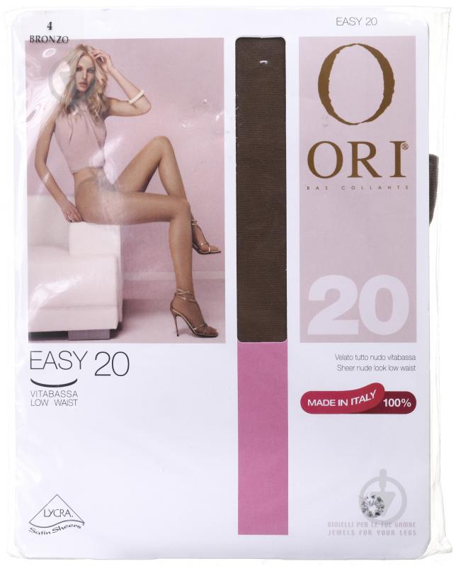 Колготки ORI Easy 20 Den Bronzo 4 коричневий - фото 1