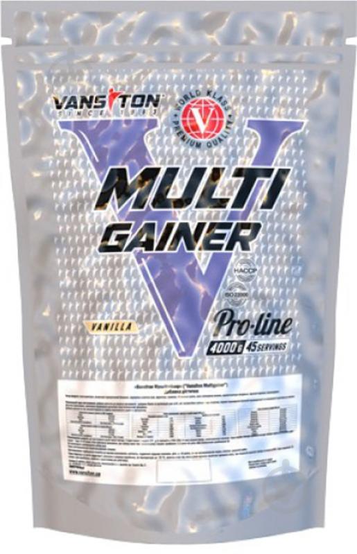 Гейнер Multigainer Vansiton Ваниль 4 кг - фото 1