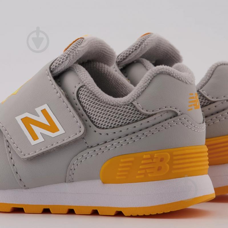 Кроссовки New Balance IV574CHG р.22,5 серые с желтым - фото 8