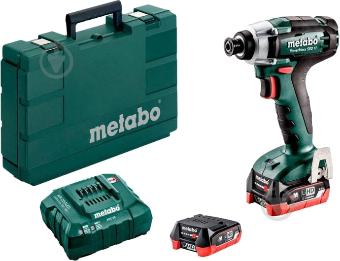 Гайковерт ударний акумуляторний Metabo PowerMaxx SSD 12 2X4 Aч LiHD 601114800 - фото 3