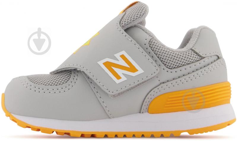 Кросівки New Balance IV574CHG р.23 сірі із жовтим - фото 2