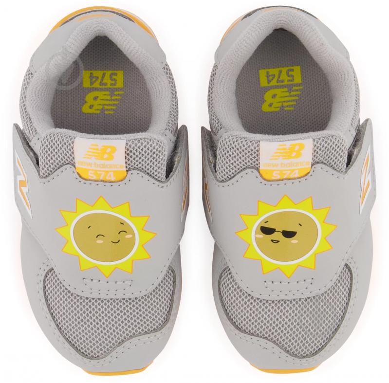 Кросівки New Balance IV574CHG р.23 сірі із жовтим - фото 3