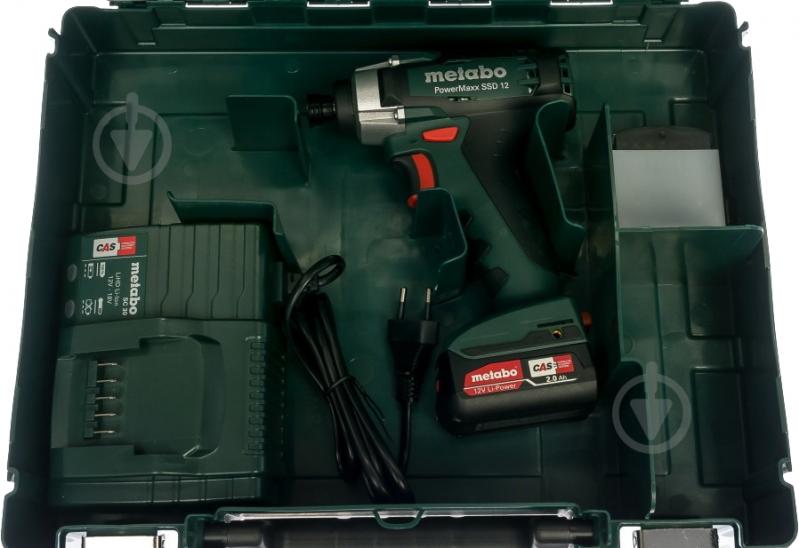 Гайковерт ударный аккумуляторный Metabo PowerMaxx SSD 12 каркас+MetaLoc 601114840 - фото 7