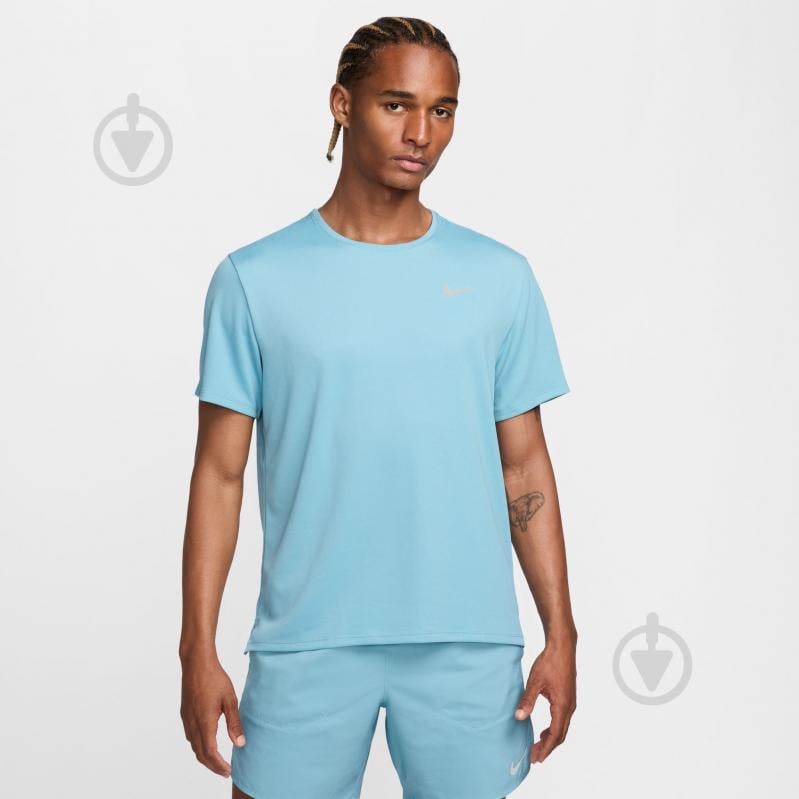 Футболка Nike M NK DF UV MILER SS DV9315-464 р.2XL блакитний - фото 1