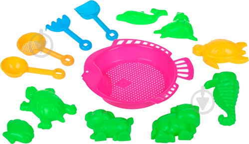 Набор для песочницы Same Toy 13 элементов B002-3Ut-2 - фото 1