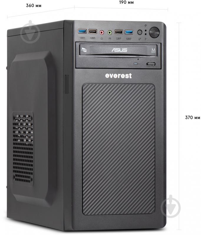 Комп'ютер Everest Office (1030_9182) black - фото 4