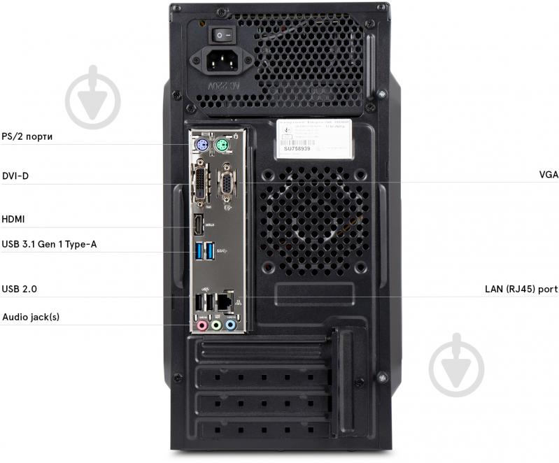 Комп'ютер Everest Office (1030_9182) black - фото 5