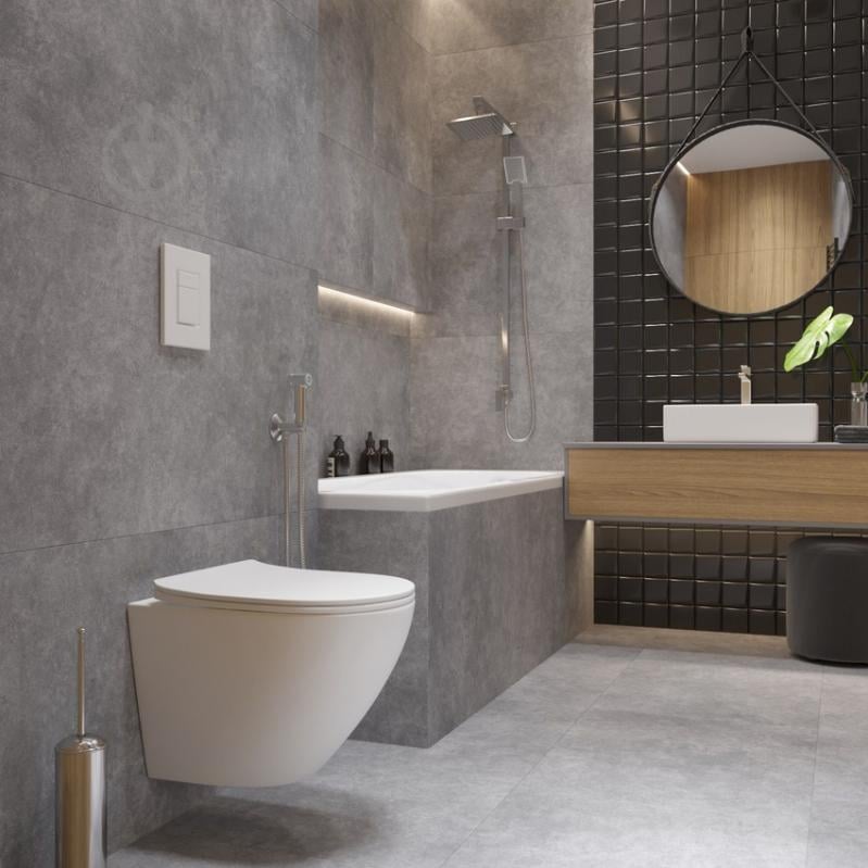 УЦЕНКА! Унитаз подвесной Helmken 35490101 с сиденьем Soft Сlose/EasyOff дюропласт белый (УЦ №2945) - фото 11