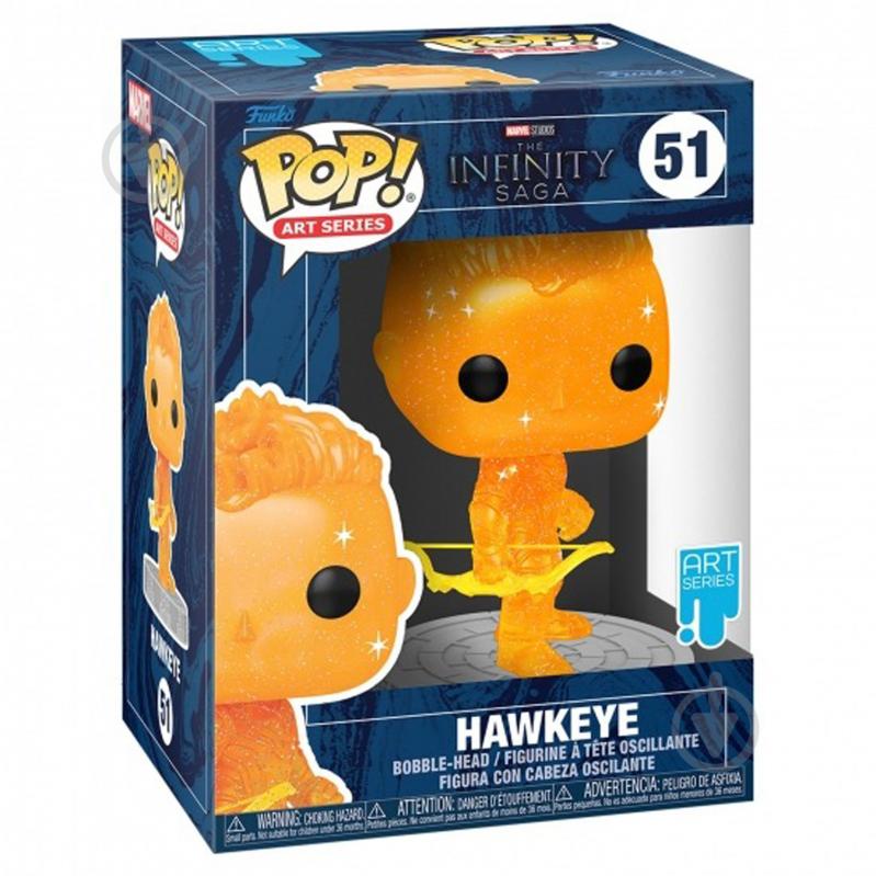 Фигурка Funko POP! Art Series Bobble Marvel Infinity Saga Hawkeye Orange w/Case 57615 (FUN25491659) - фото 2