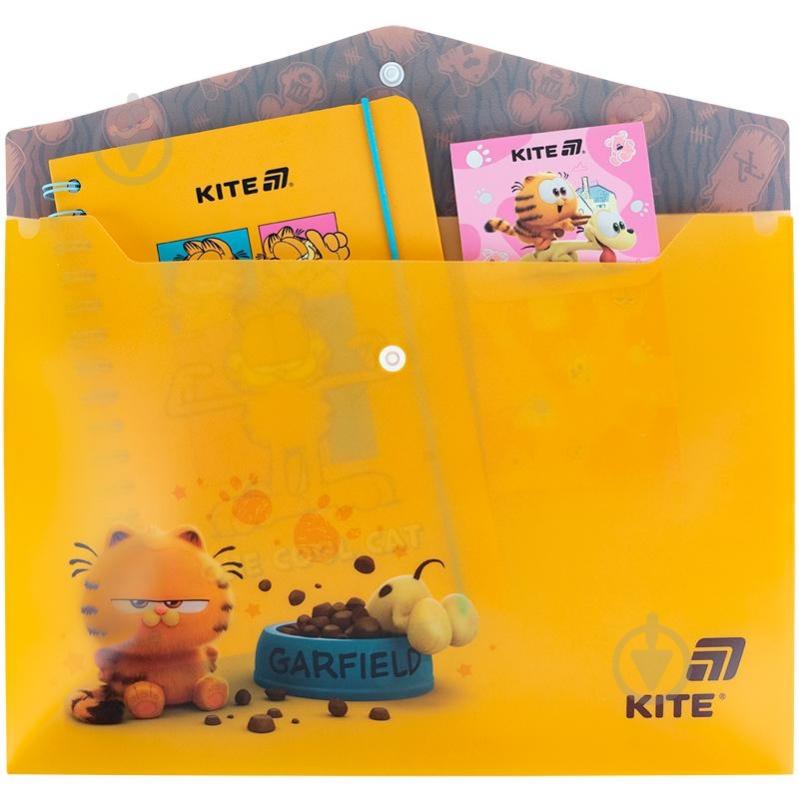 Папка на кнопці А4 Garfield-1 KITE - фото 3