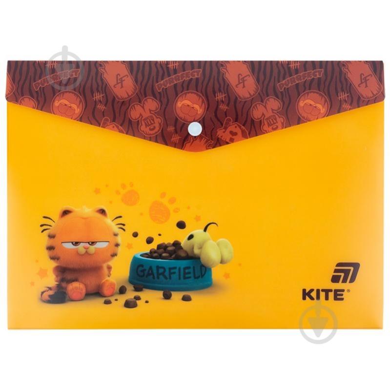 Папка на кнопці А4 Garfield-1 KITE - фото 1