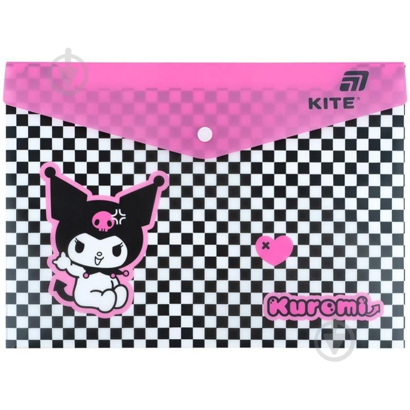 Папка на кнопке А4 Kuromi-2 KITE - фото 1