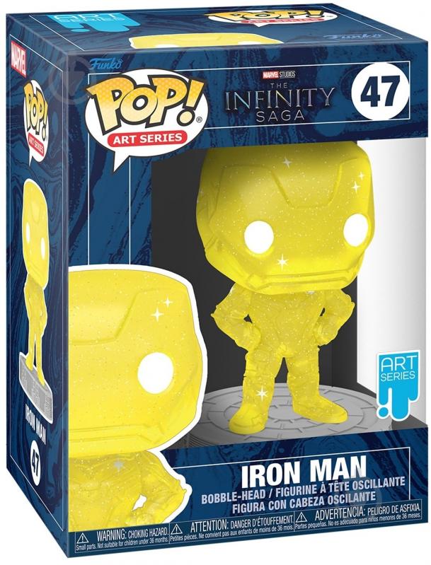 Фигурка Funko POP! Art Series Bobble Marvel Infinity Saga Iron Man Yellow w/Case 57617 (FUN25491661) - фото 2