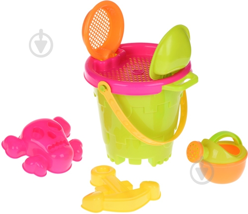 Same Toy Відерце зелене 6 елементів 909Ut-2 - фото 1
