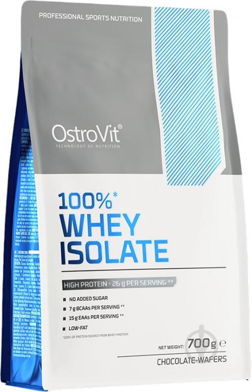 Протеїн Ostrovit 100% Whey Isolate шоколадні вафлі 700 г - фото 1