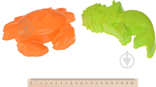 Набор для песочницы Same Toy Ведерко розовое 6 элементов 882Ut-2 - фото 4