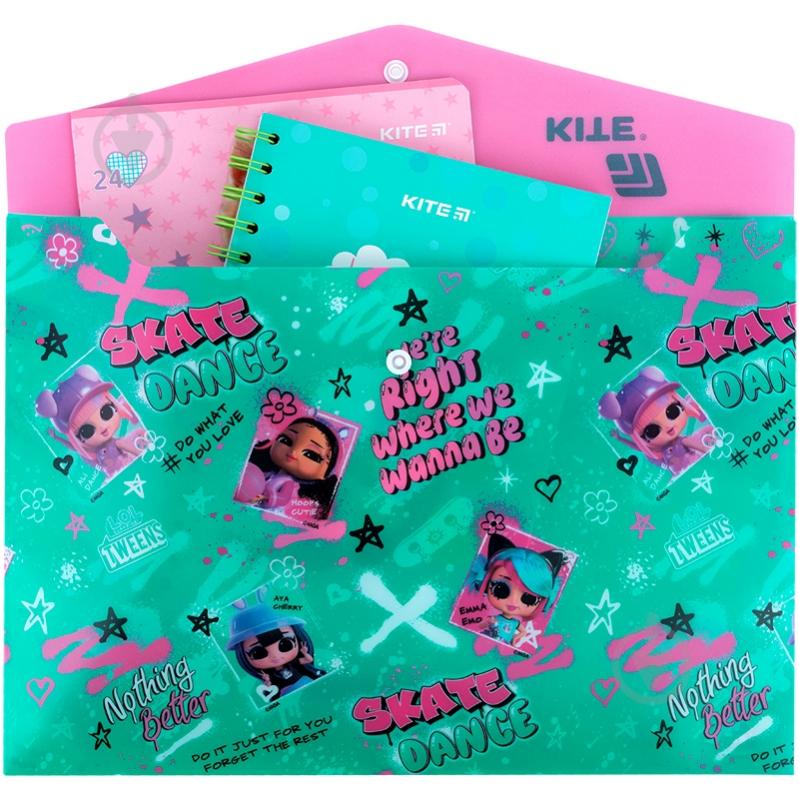 Папка на кнопці А4 L.O.L. Surprise! LO25-244-1 KITE - фото 3