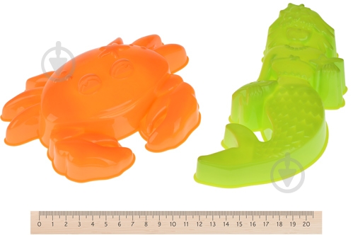 Набор для песочницы Same Toy Ведерко синее 7 элементов 882Ut-1 - фото 3