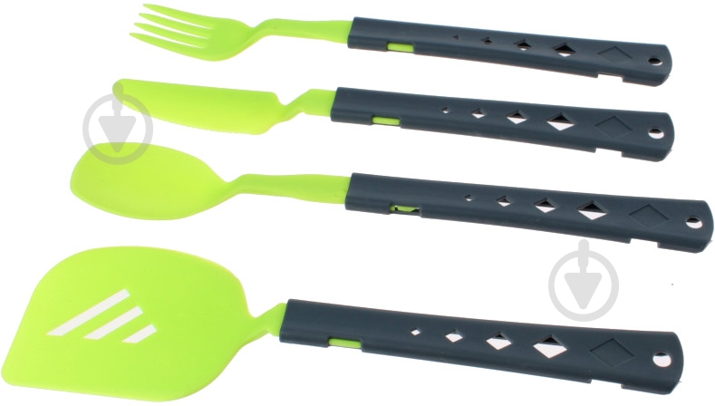 Набор столовых приборов Summit 4PC Cutlery & Spatula Set Lime - фото 1