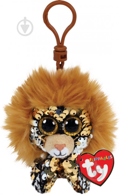 Іграшка-брелок TY Лев 12 см коричневий - фото 1 Іграшка-брелок TY Лев 12 см коричневий - фото 1