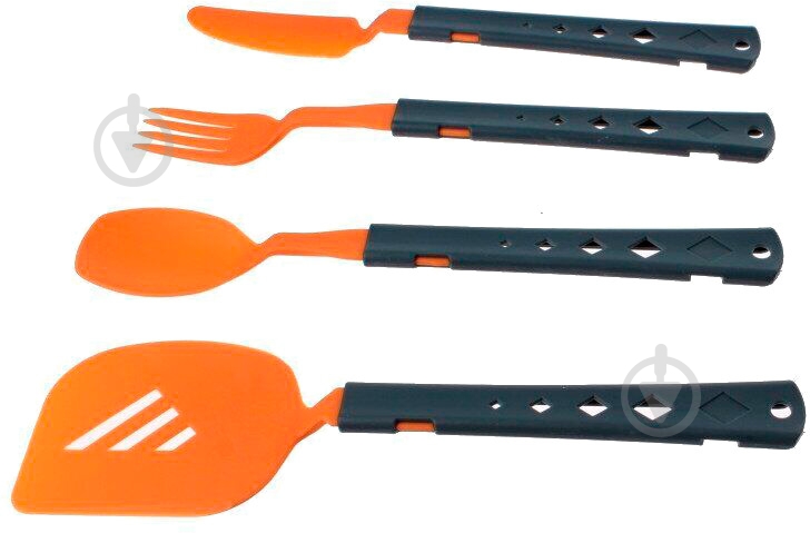 Набор столовых приборов Summit 4PC Cutlery & Spatula Set Orange - фото 1 Набор столовых приборов Summit 4PC Cutlery & Spatula Set Orange - фото 1