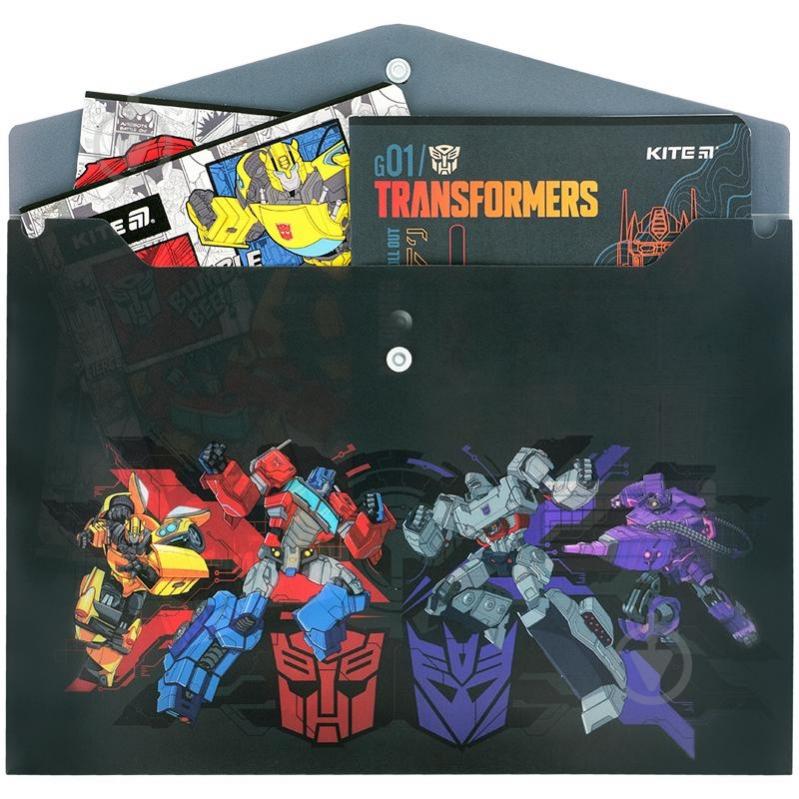 Папка на кнопке А4 Transformers KITE - фото 3