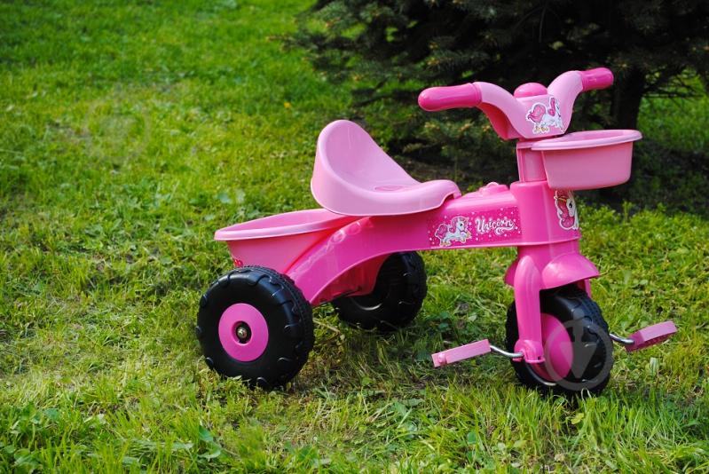 Велосипед дитячий Dolu Unicorn My First Trike Pink In Box рожевий 2505 - фото 4