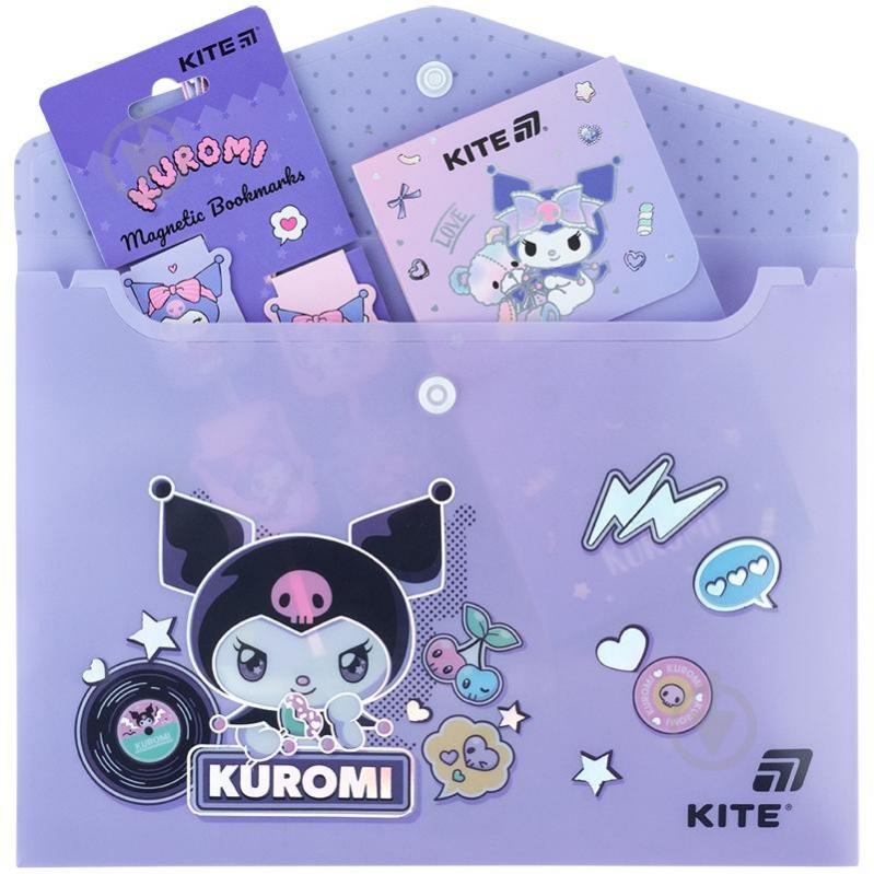 Папка на кнопке А5 Kuromi-1 KITE - фото 4