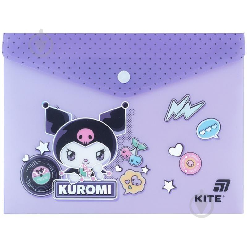 Папка на кнопке А5 Kuromi-1 KITE - фото 1