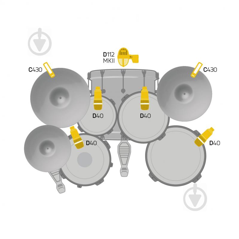 Комплект AKG ударных микрофонов Drum Set Concert I - фото 2