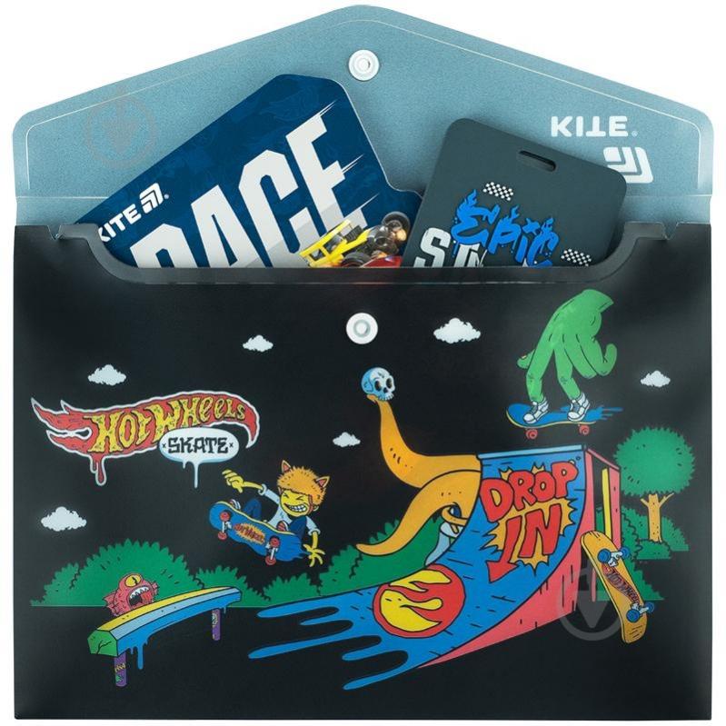 Папка на кнопке А5 Hot Wheels KITE - фото 3 Папка на кнопке А5 Hot Wheels KITE - фото 3