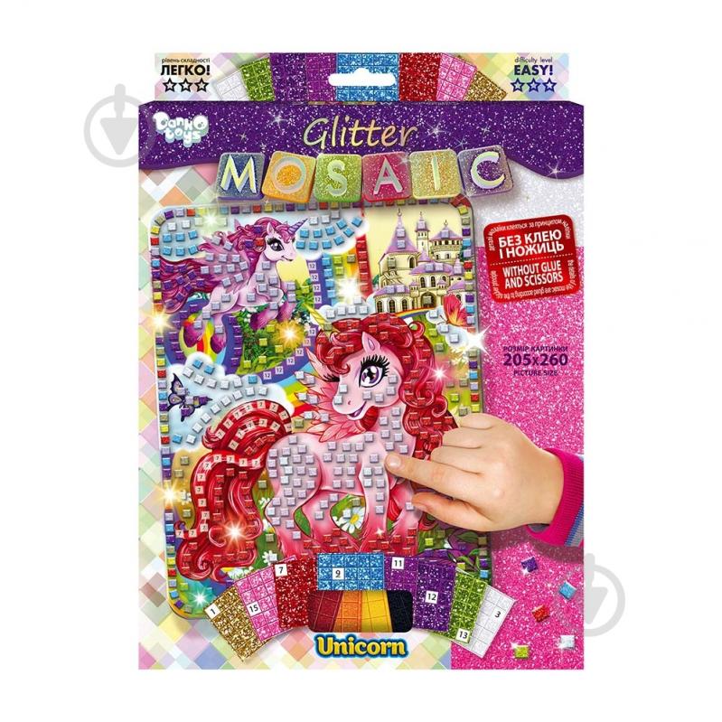 Набір для творчості Danko Toys Блискуча мозаїка с.3 №8 Unicorn БМ-03-08 - фото 1 Набір для творчості Danko Toys Блискуча мозаїка с.3 №8 Unicorn БМ-03-08 - фото 1