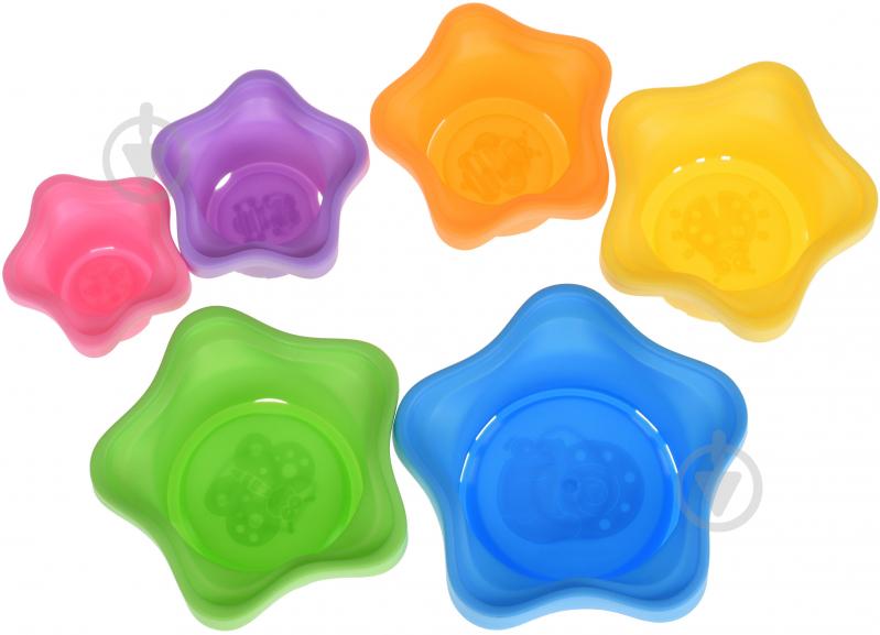 Ігровий набір Same Toy для ігор з піскомStacking cups 7 предметів 618-10Ut - фото 4