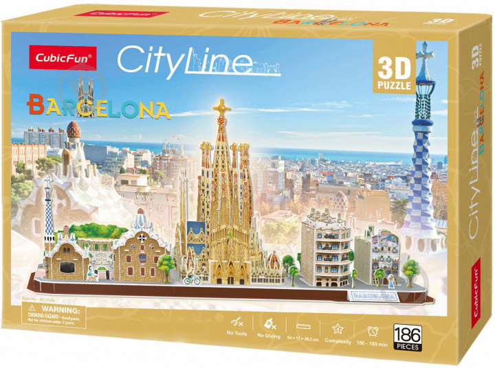 3D-конструктор CubicFun CITY LINE BARCELON - фото 3