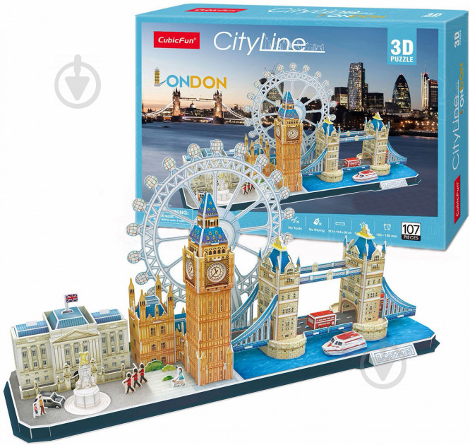 3D-конструктор CubicFun CITY LINE LONDON - фото 1