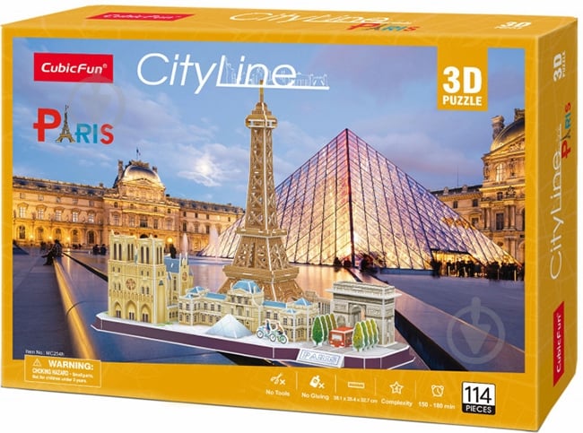 3D-конструктор CubicFun CITY LINE PARIS - фото 3