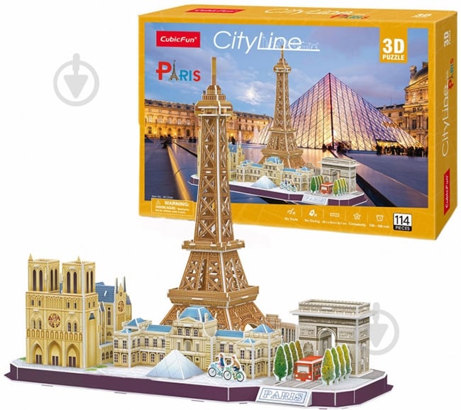 3D-конструктор CubicFun CITY LINE PARIS - фото 1