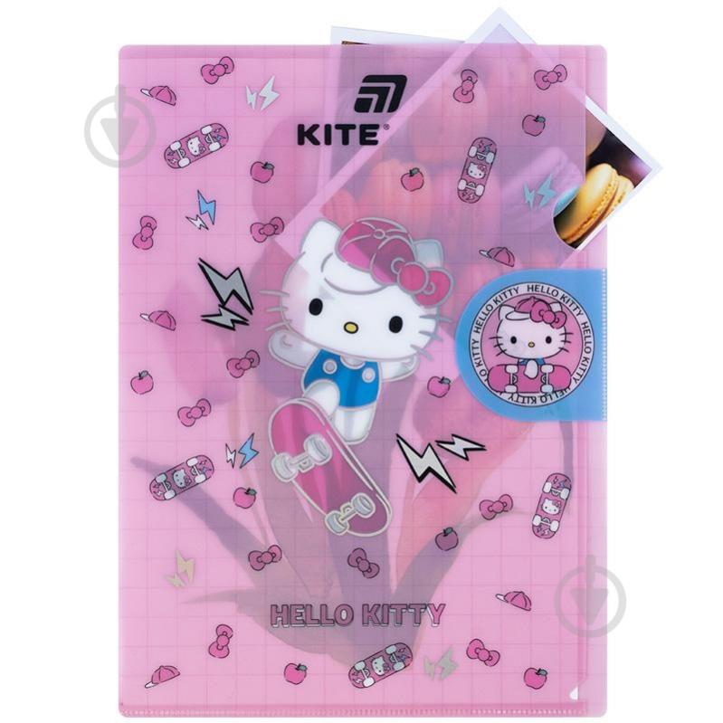 Папка уголок с клапаном А4 Hello Kitty-4 KITE - фото 4 Папка уголок с клапаном А4 Hello Kitty-4 KITE - фото 4