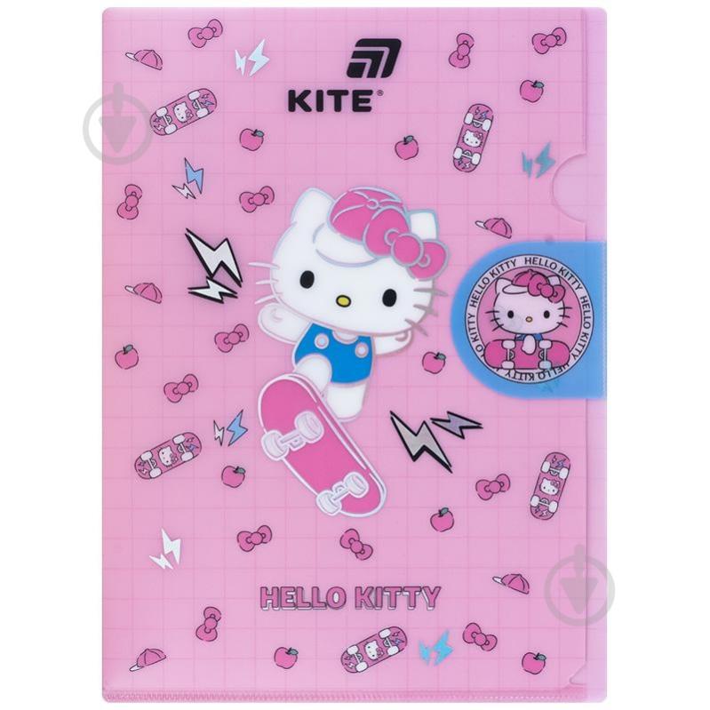 Папка уголок с клапаном А4 Hello Kitty-4 KITE - фото 1 Папка уголок с клапаном А4 Hello Kitty-4 KITE - фото 1