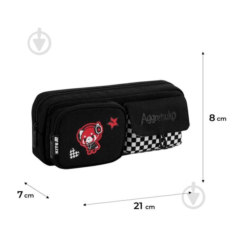 Пенал Aggretsuko AR26-2701 KITE черный - фото 2 Пенал Aggretsuko AR26-2701 KITE черный - фото 2