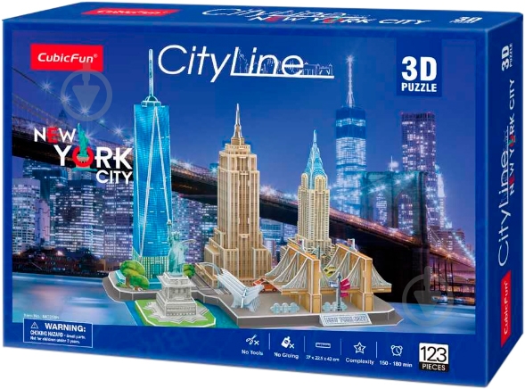 3D-конструктор CubicFun CITY LINE NEW YORK - фото 3